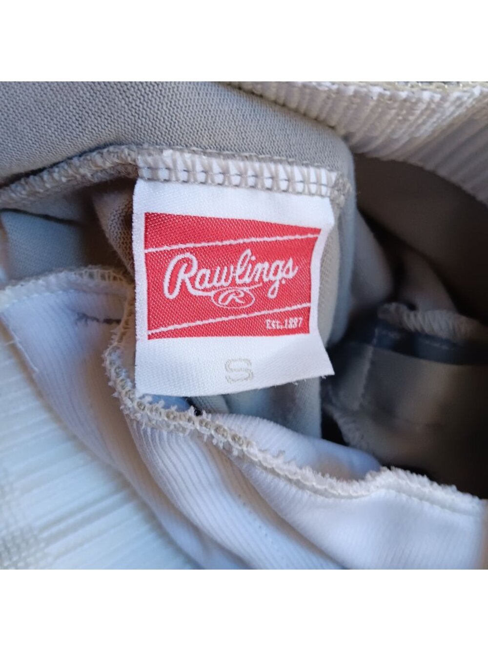 SMALL Vintage Baseball Pants 1990's RAWLINGS MENS  Baseball Pants  Gray Adult